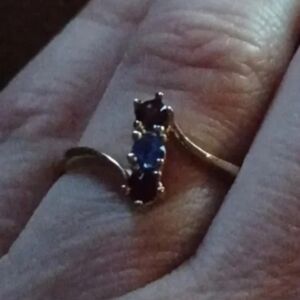 Gold-plated Mother's ring. yellow